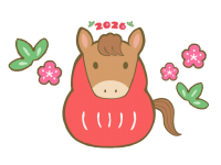 午年 馬のだるま…