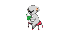 読書しているコア…