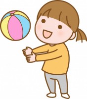 ボール遊びをする…