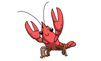 ザリガニ　手描き…