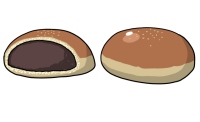 あんぱん　手描き…