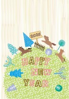 かわいい年賀状　…