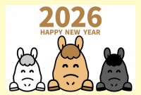 馬３頭の2026…