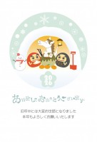 かまくらで達磨達…