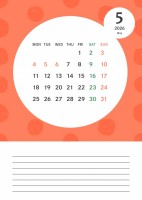 抽象パターンの月…