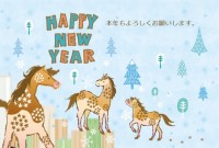 雪の森にたたずむ…