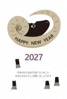 大きい角が特徴の…