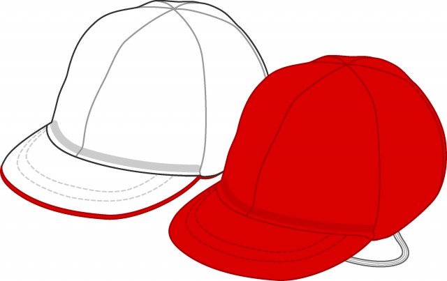 赤白帽子 無料イラスト素材 素材ラボ