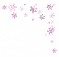 雪の結晶（ピンク…