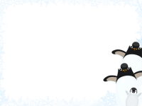 ペンギンと雪の結…