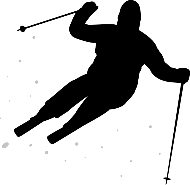 スキーシルエット Csai Png 無料イラスト素材 素材ラボ