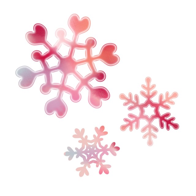 暖かい雪の結晶 無料イラスト素材 素材ラボ