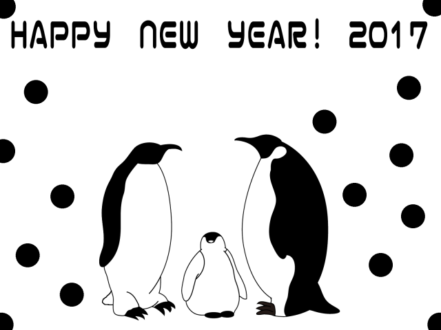 年賀状イラスト ペンギン 無料イラスト素材 素材ラボ