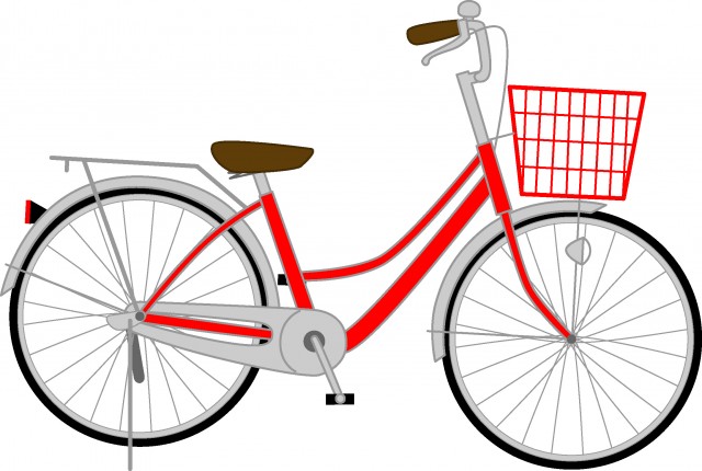 赤い自転車 無料イラスト素材 素材ラボ