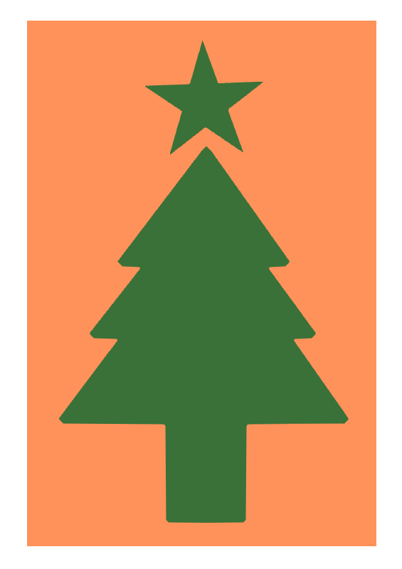 クリスマスツリーのシルエット 無料イラスト素材 素材ラボ