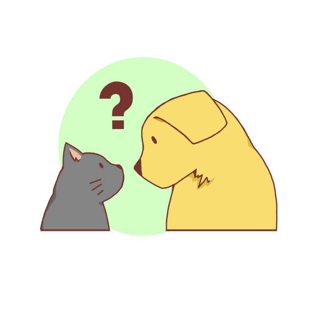 猫と犬 無料イラスト素材 素材ラボ