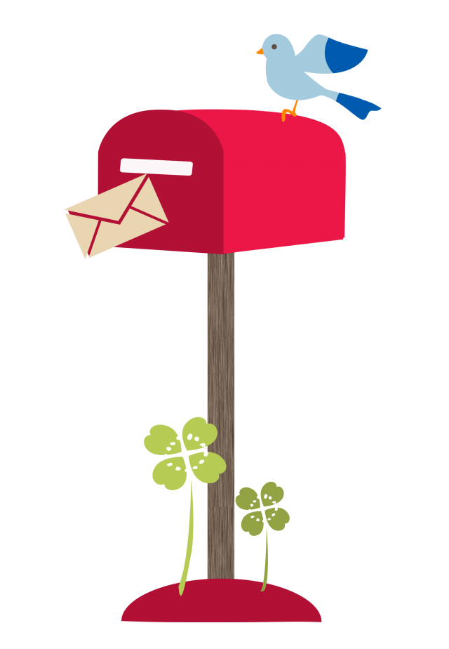 鳥の郵便ポスト 無料イラスト素材 素材ラボ