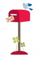 鳥の郵便ポスト