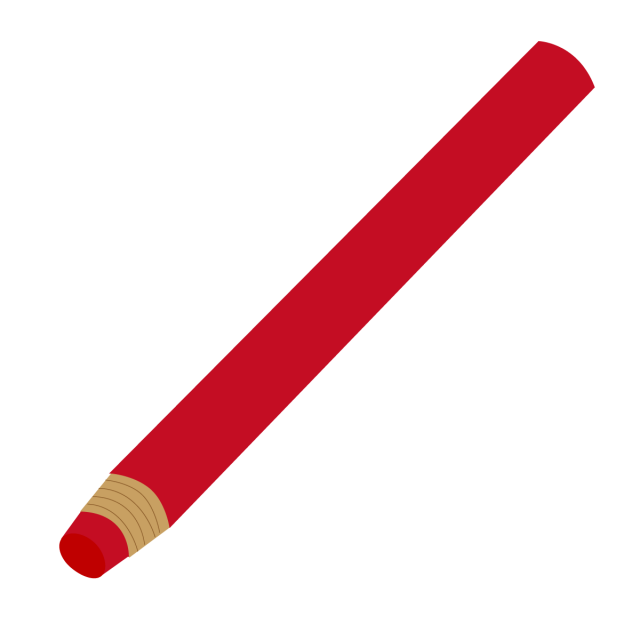 文房具イラスト 赤鉛筆 無料イラスト素材 素材ラボ