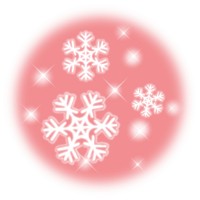 ピンクの雪