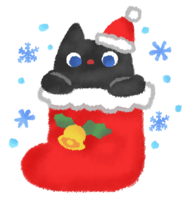動物画像のすべて 新鮮なクリスマス 猫 イラスト