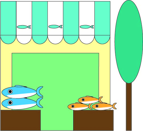 魚屋さん 無料イラスト素材 素材ラボ