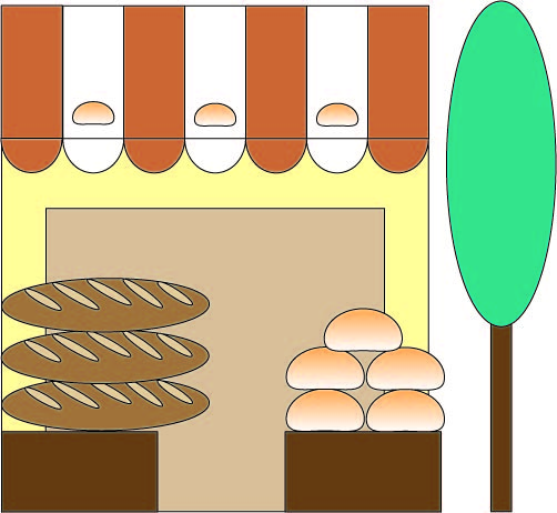 パン屋さん 無料イラスト素材 素材ラボ