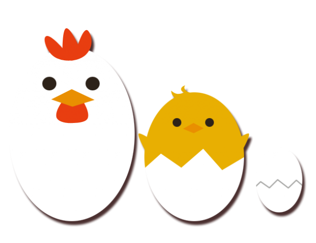 鶏とひよこと卵 無料イラスト素材 素材ラボ
