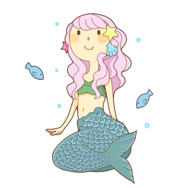 人魚 無料イラスト素材 素材ラボ