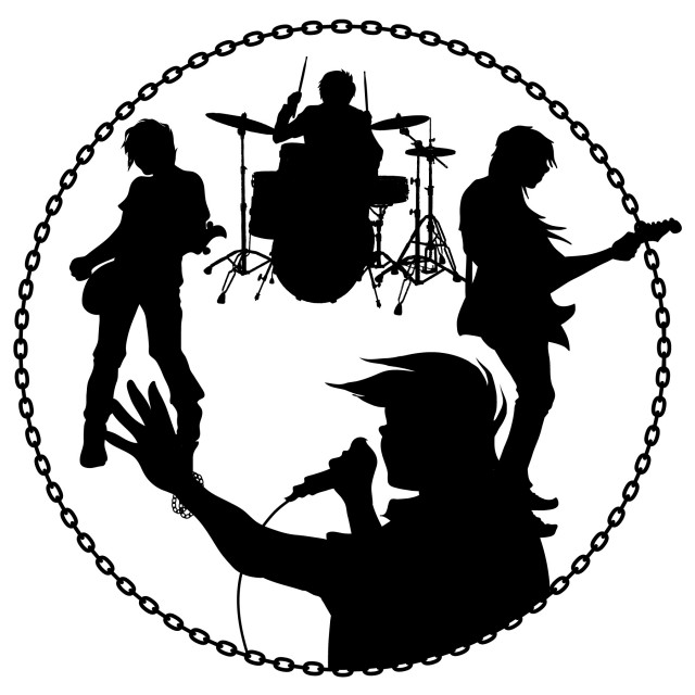 バンドライブ ロックバンドマーク 無料イラスト素材 素材ラボ