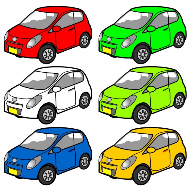 軽自動車各色 アイコンセット 無料イラスト素材 素材ラボ