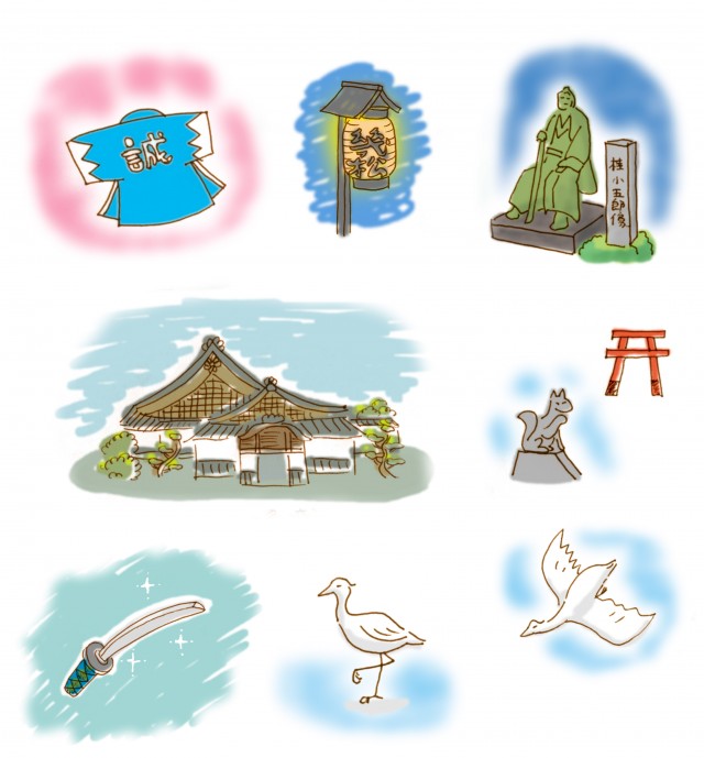 アイコン素材 手描き 京都のイメージ 03 無料イラスト素材 素材ラボ