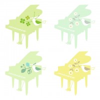 ピアノと小鳥のア…