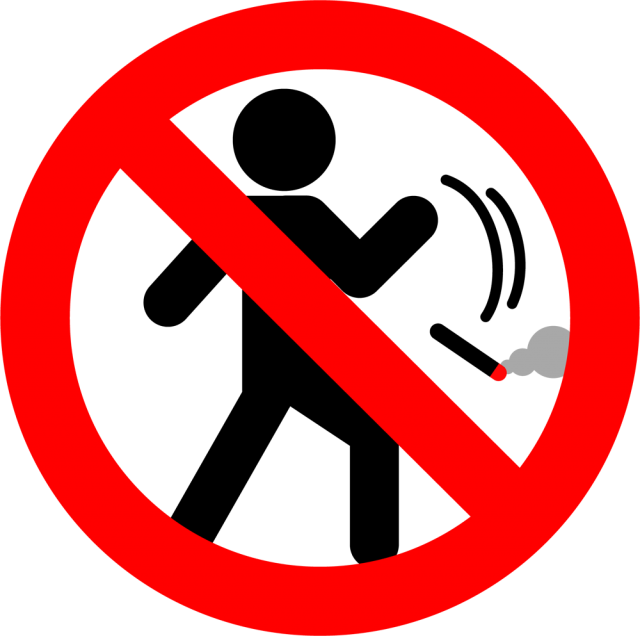 煙草のポイ捨て禁止マーク Csai Png 無料イラスト素材 素材ラボ