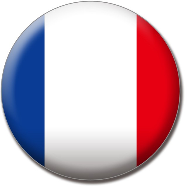 世界の国旗 バッジタイプ 19フランス 無料イラスト素材 素材ラボ