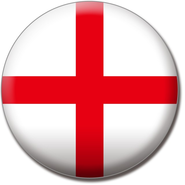 世界の国旗 バッジタイプ イングランド 無料イラスト素材 素材ラボ