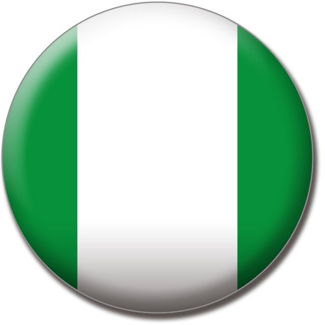 世界の国旗 バッジタイプ ナイジェリア 無料イラスト素材 素材ラボ