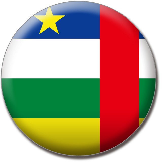 世界の国旗 バッジタイプ 中央アフリカ 無料イラスト素材 素材ラボ