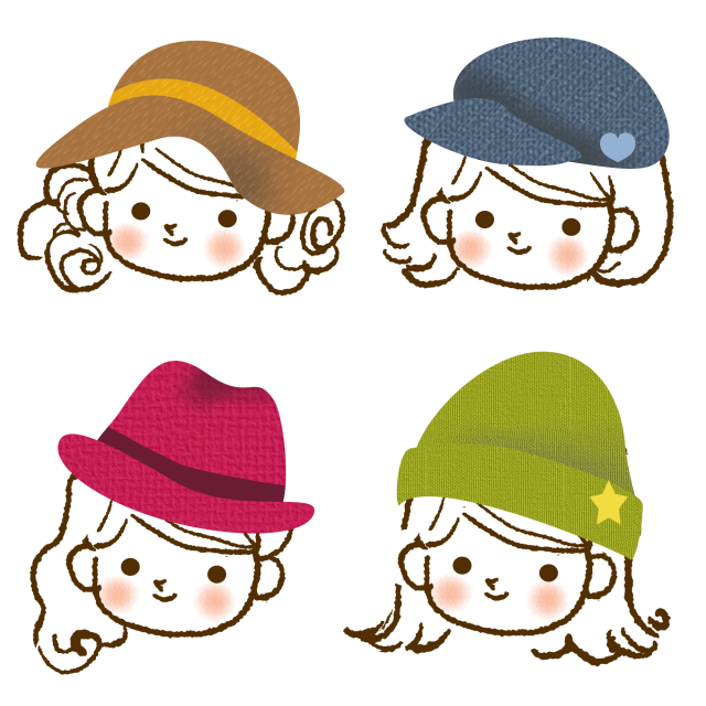 帽子の女の子アイコン 無料イラスト素材 素材ラボ