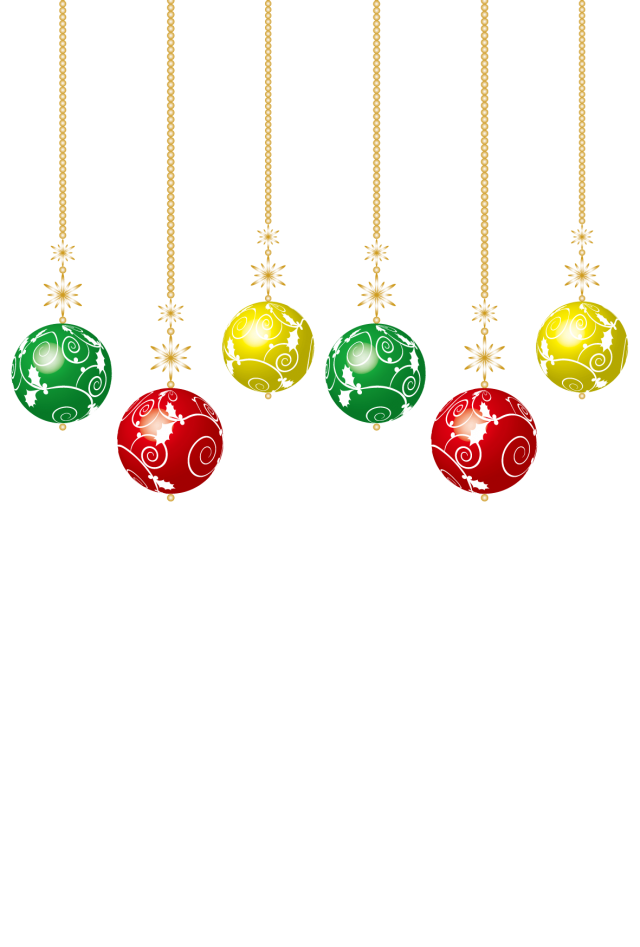 クリスマス素材 カラーボールのオーナメント 無料イラスト素材 素材ラボ