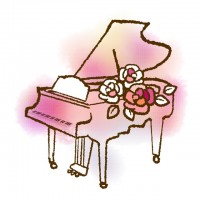 ピアノからバラ