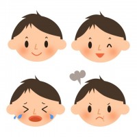 男の子の表情アイ…