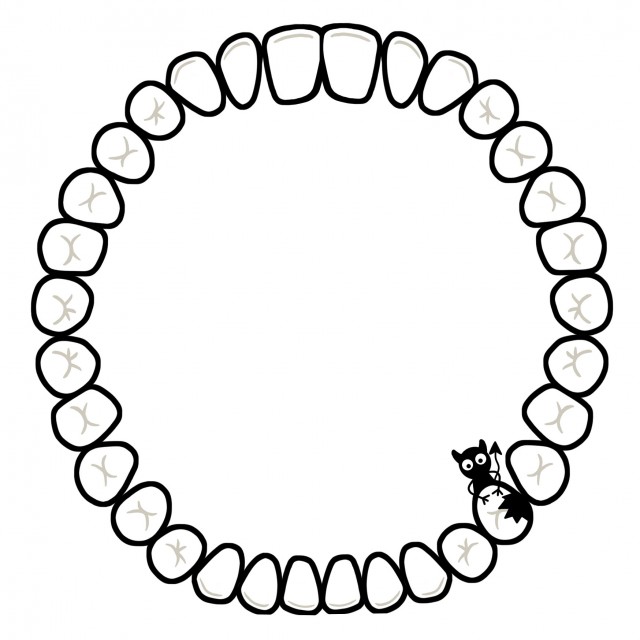 6月のイラスト 歯と虫歯菌 無料イラスト素材 素材ラボ