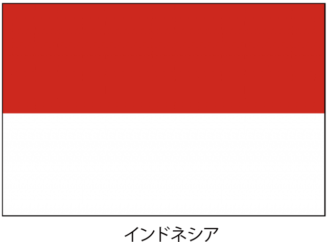 インドネシア共和国 インドネシア 尼 の国旗 Csai Png 無料イラスト素材 素材ラボ