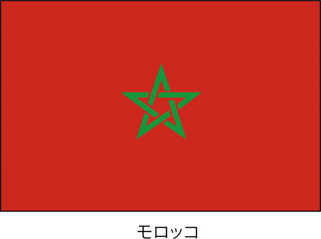 モロッコ王国の国旗（CSai・png） | 無料イラスト素材｜素材ラボ