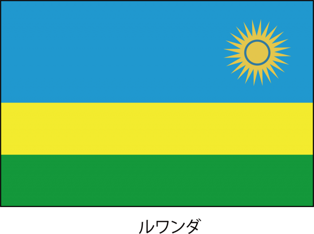 ルワンダ共和国の国旗 Csai Png 無料イラスト素材 素材ラボ