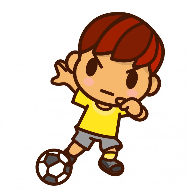 サッカー少年 無料イラスト素材 素材ラボ