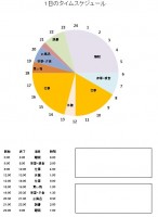 エクセル　1日の…