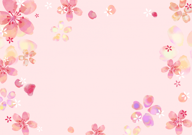 ピンクの桜の背景 無料イラスト素材 素材ラボ