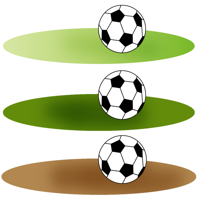 スポーツ サッカー ボールのある風景 無料イラスト素材 素材ラボ